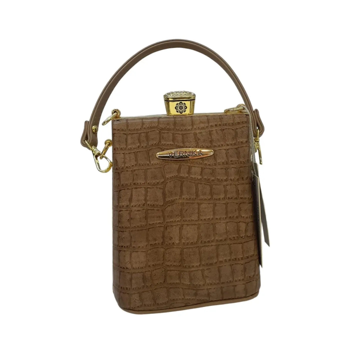 Vernika Mini  Croc-Embossed Handbag - Glagil