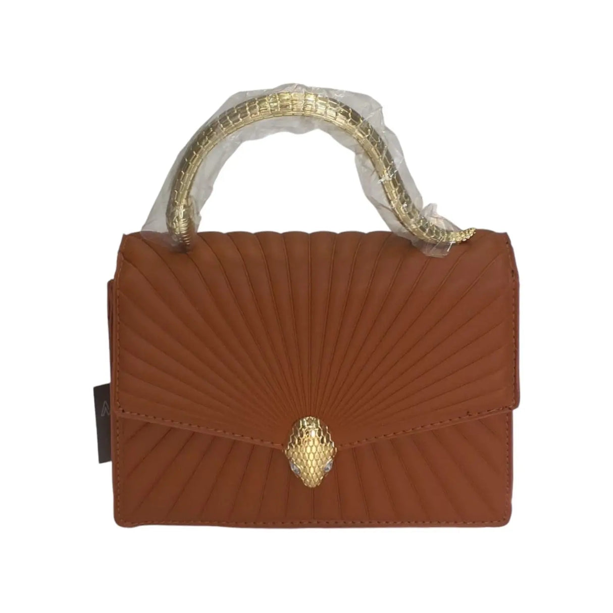 Fan-Pleated Handbag with Serpent Clasp - NJM5870 Glagil