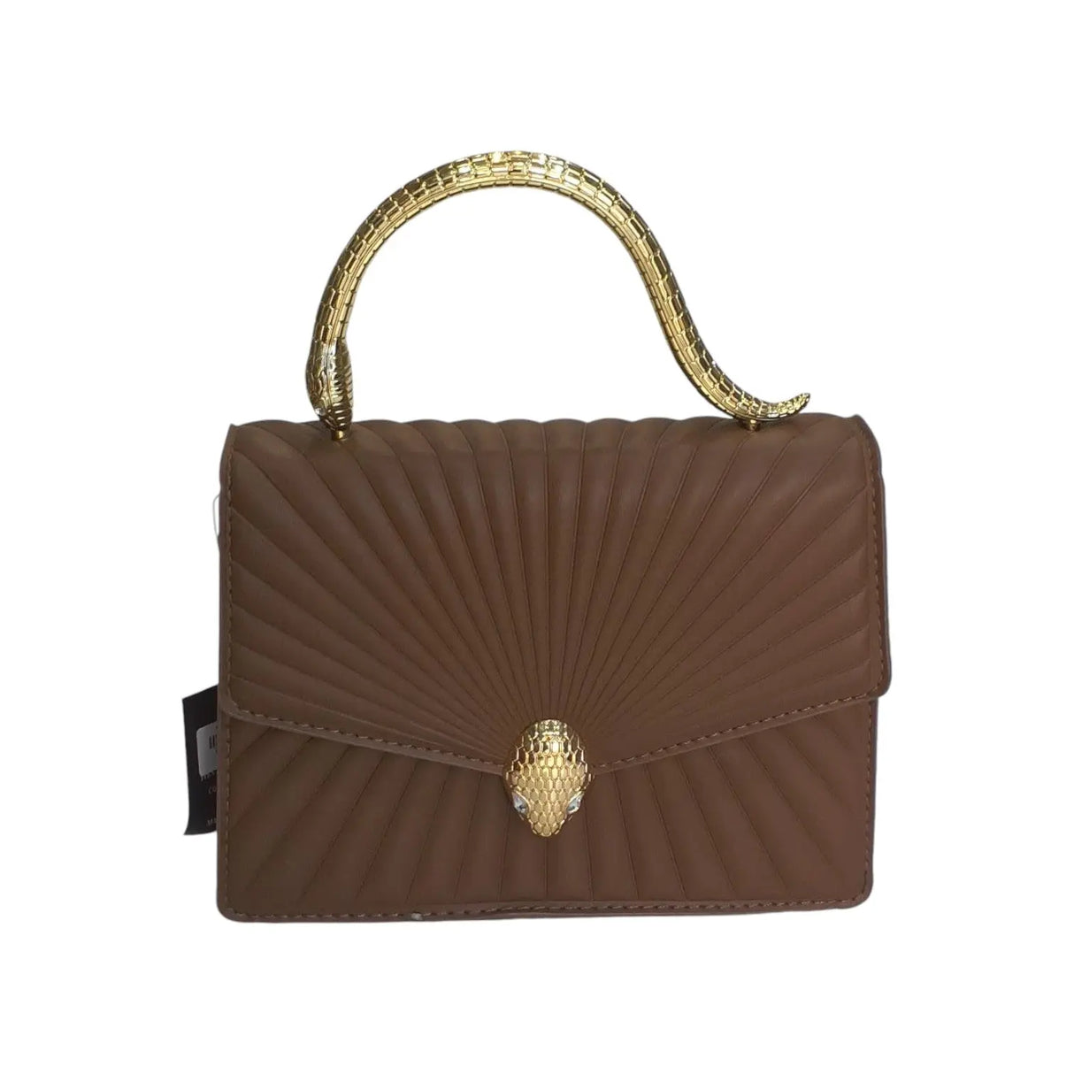 Fan-Pleated Handbag with Serpent Clasp - NJM5870 Glagil