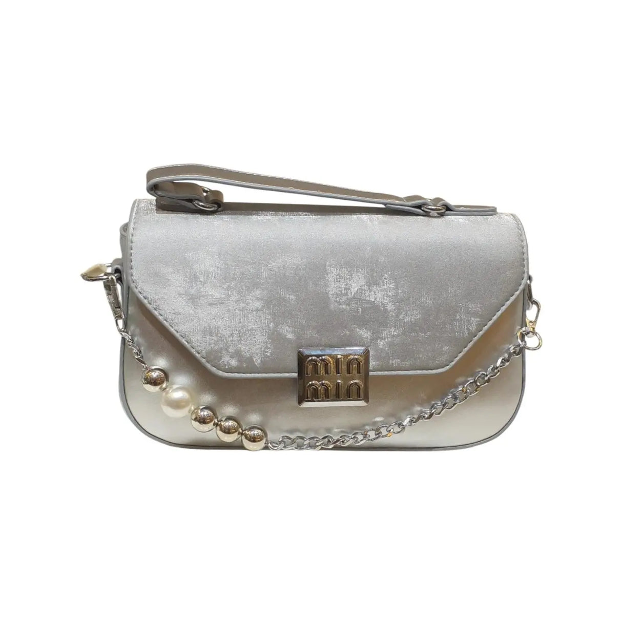 PLEXY PEARL CHAIN EMBELLISHED BAG - PX5880 Glagil