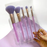 Rubyface 5-piece pastel makeup brush set Glagil