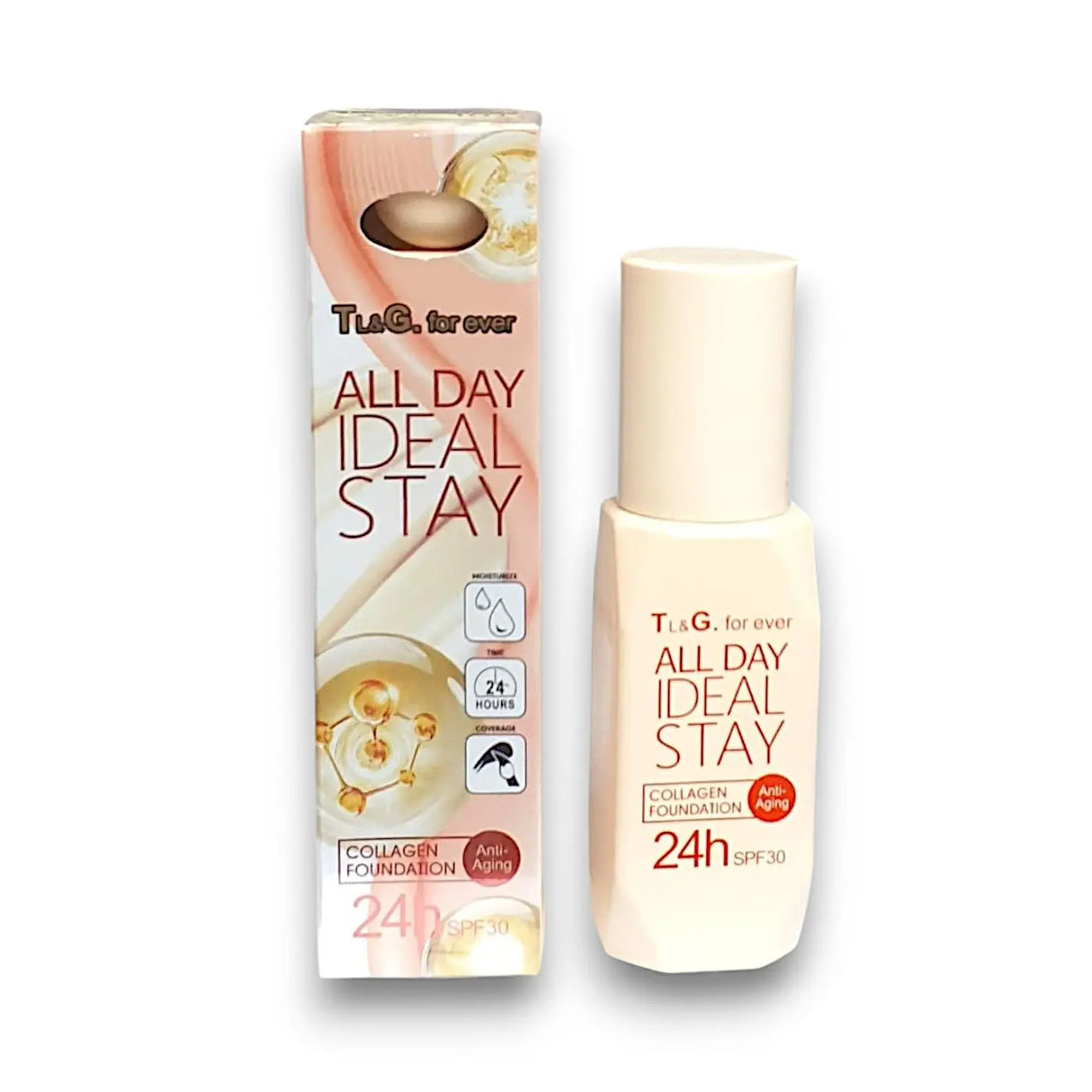 TL and G. Forever All day Collagen Foundation Glagil