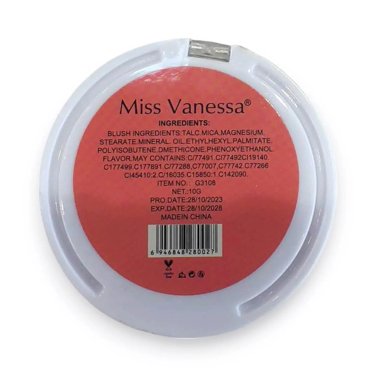 Miss Vanessa Mosaic Blush Glagil