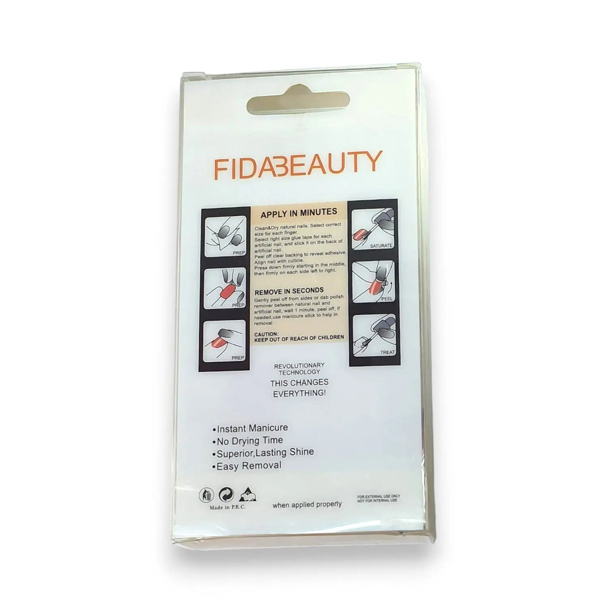 Fidabeauty French 24 Salon Nails 15g Glagil