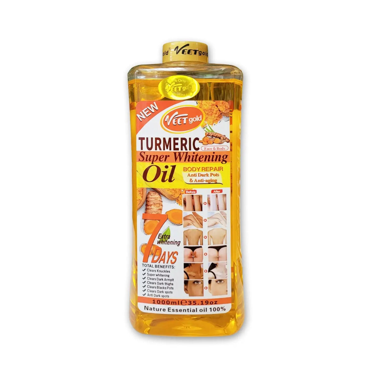 Veet Gold Turmeric Body Oil 1000ml Glagil