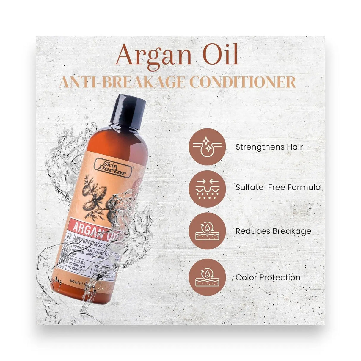 Skin Doctor Argan Oil Anti-Breakage Conditioner 500ml Glagil