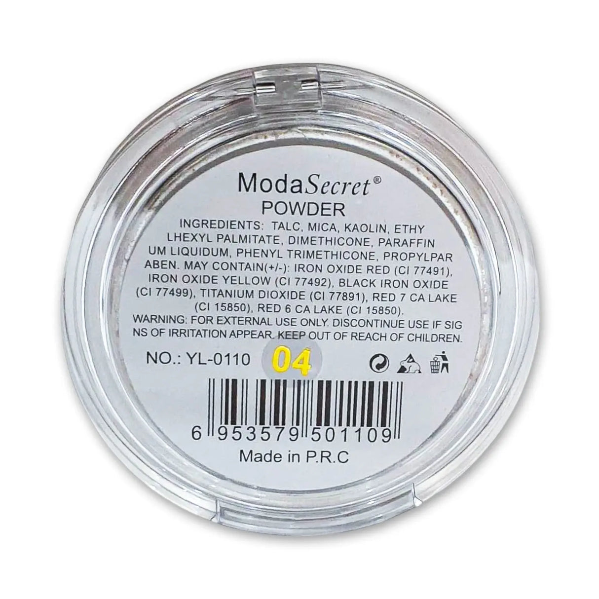 ModaSecret All About Matt Fixing Powder 04 - 9g Glagil