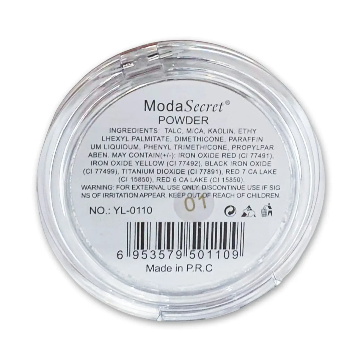 ModaSecret Mattifying Compact Powder 01 - 9g Glagil