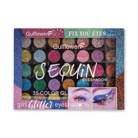 Gulflower Sequin Glitter Eyeshadow Palette 45g Glagil