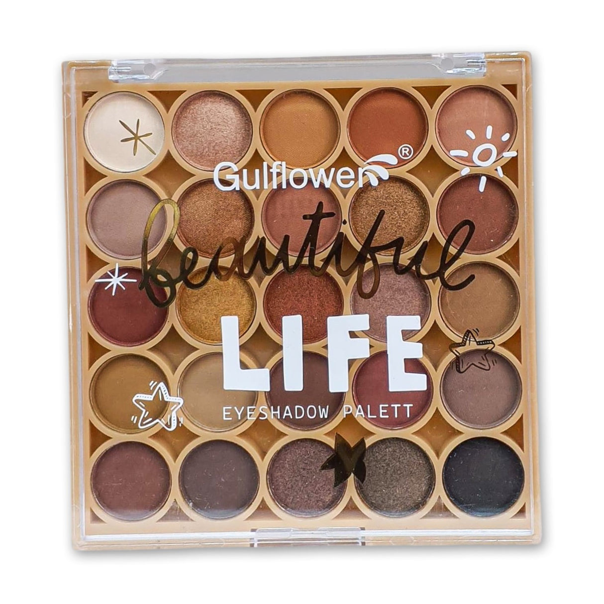 Gulflower Beautiful Life Eyeshadow 25 Palette 20g Glagil