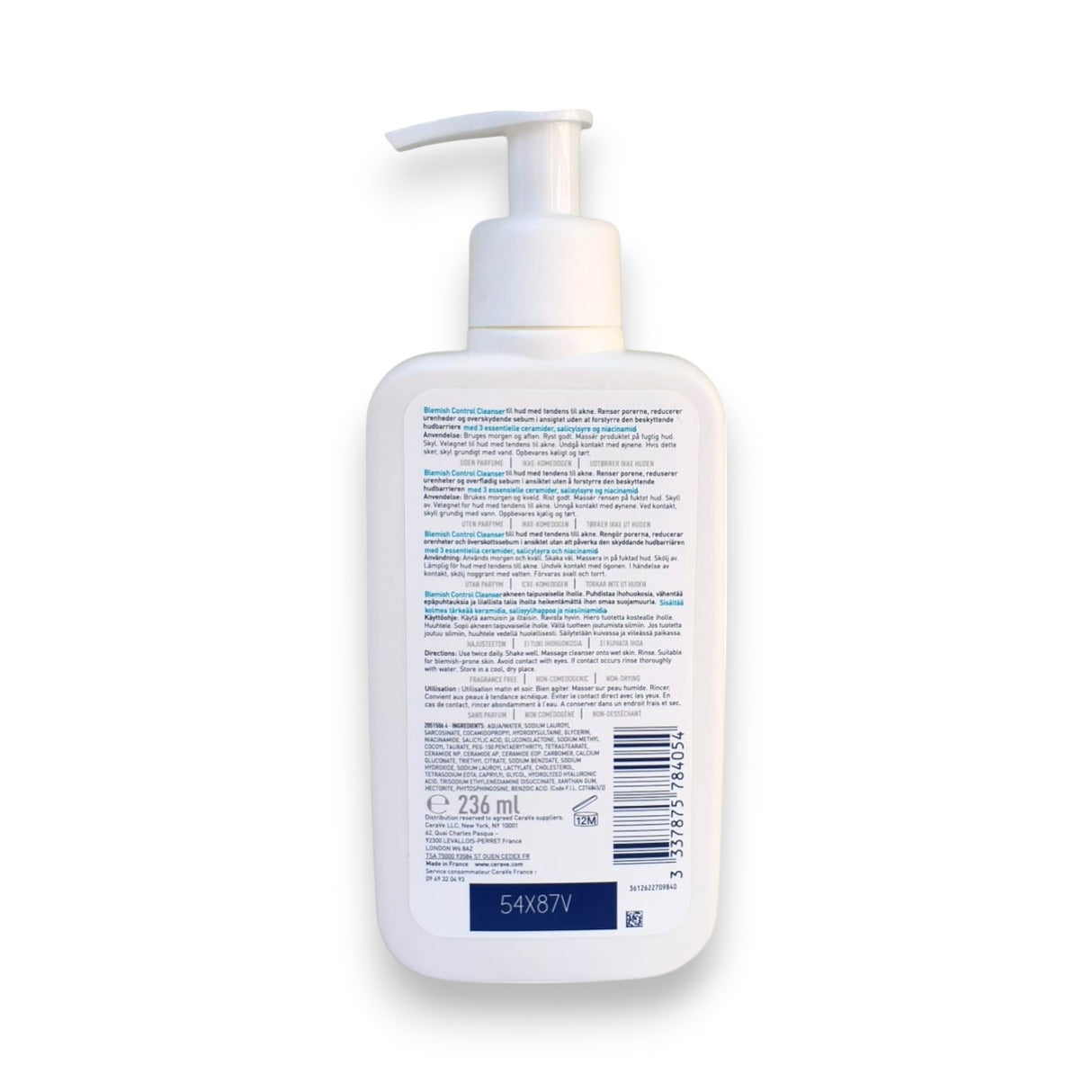 Cerave Blemish Control Cleanser 236g Glagil