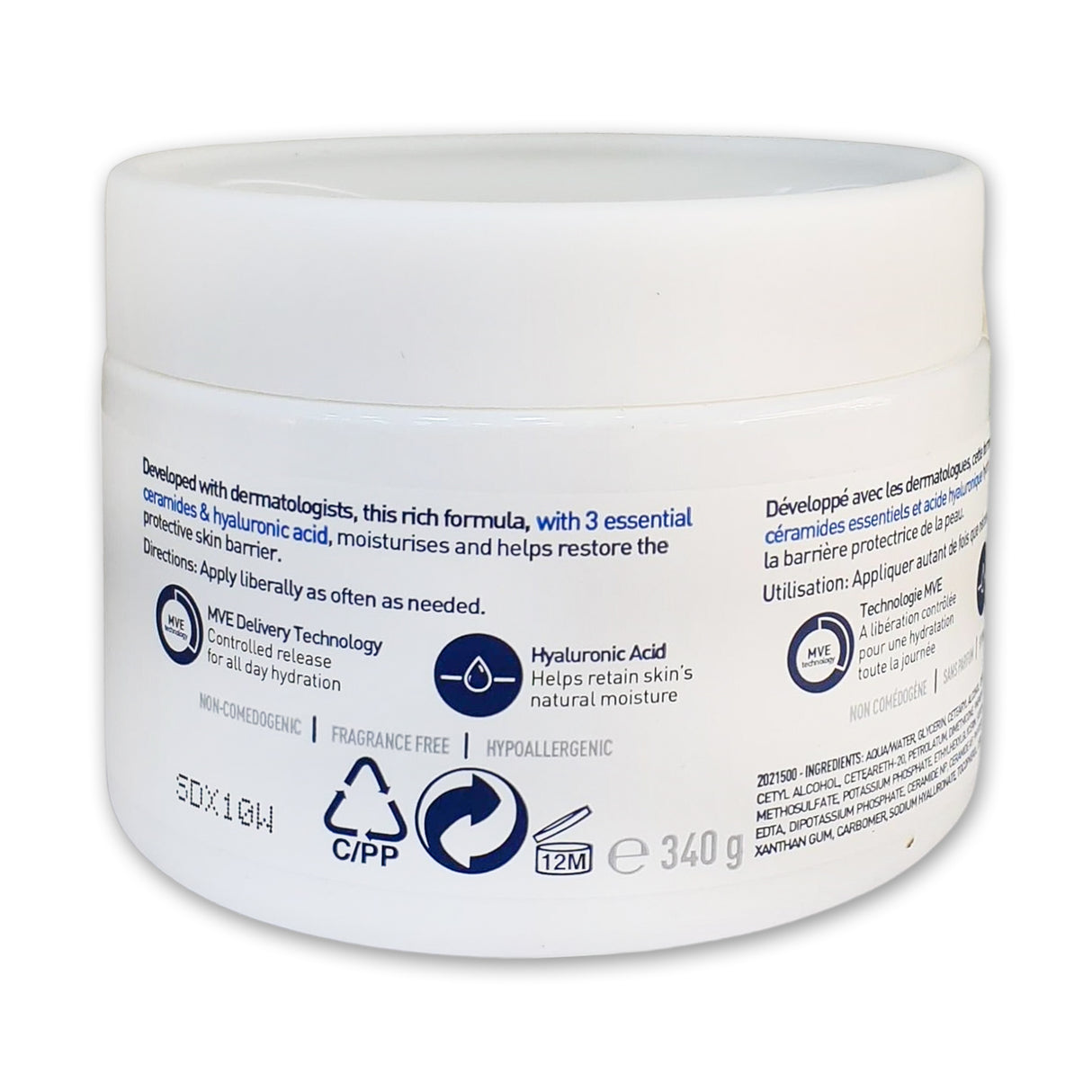 CeraVe Moisturising Cream 340g Glagil