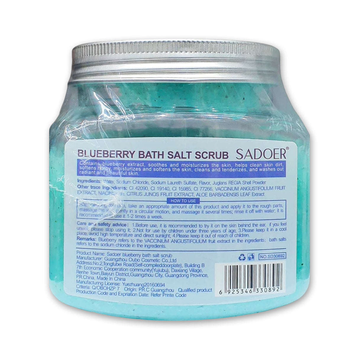 Sadoer Bath Salt Scrub 350g Glagil