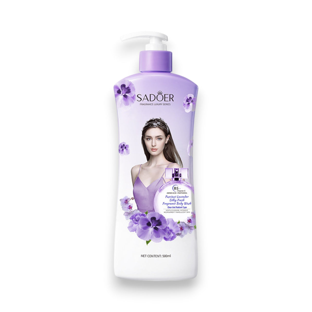 Sadoer Fragrance Luxury Lavender Body Wash 500ml Glagil