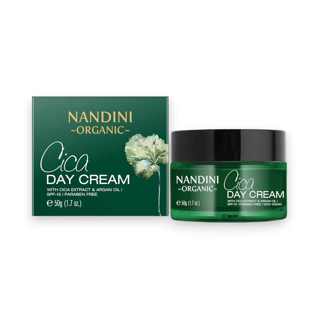 Nandini Organic Cica Day Cream with SPF 15, 50g Glagil