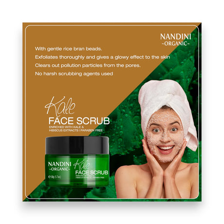 Nandini Organic Kale Face Scrub 50g Glagil