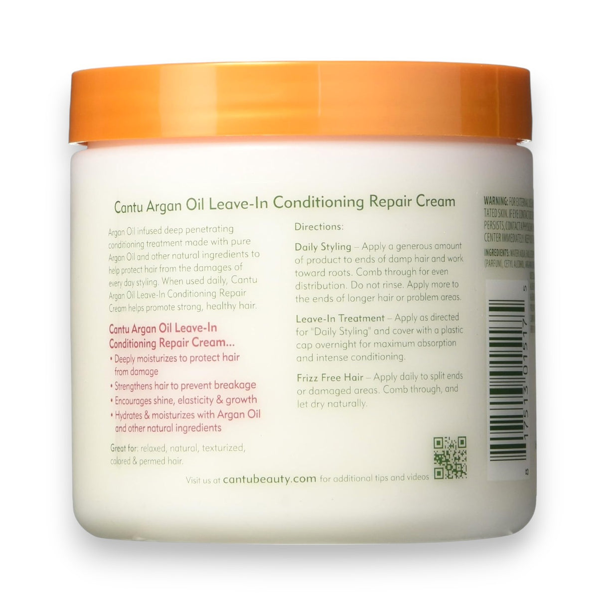 Cantu Argan Oil Leave-In Conditioning Repair Cream 453g Glagil