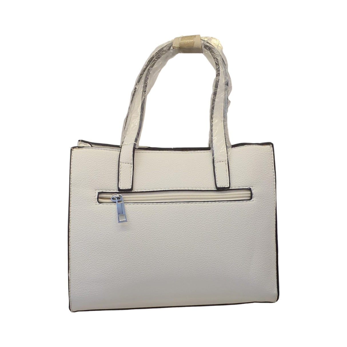 Block Front Pocket and Dual Tone Tote Handbag Glagil