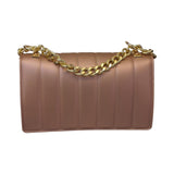 Quilted Shoulder Bag with Gold Chain Glagil