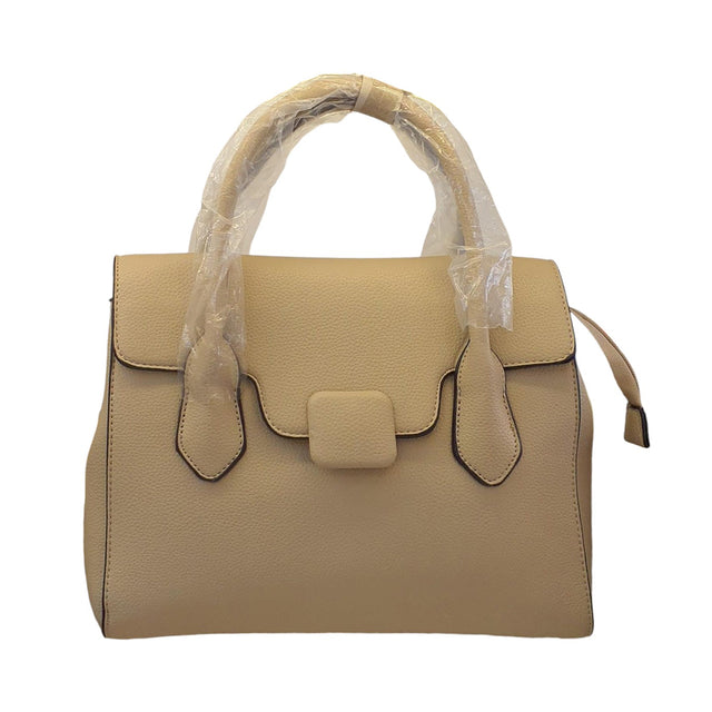 Leather Texture Top Handle Bag Glagil