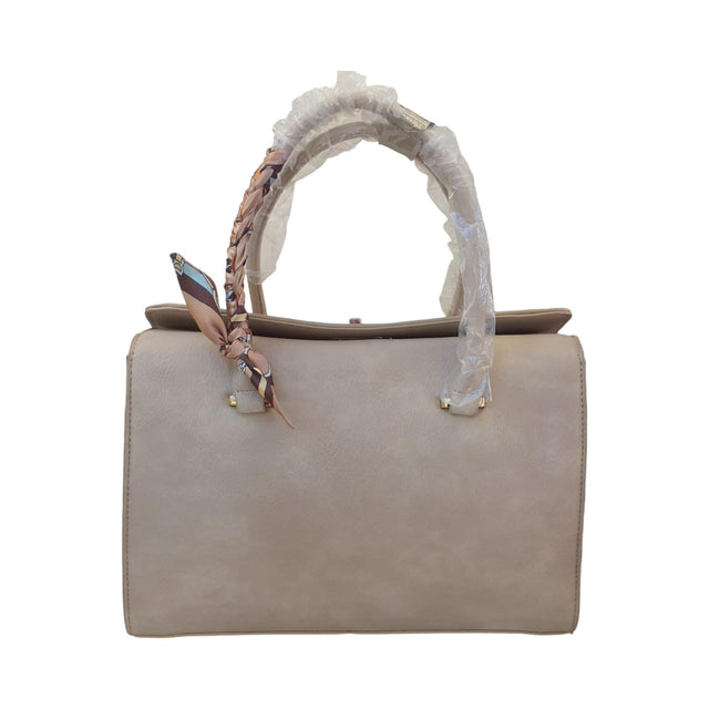 Leather Handbag with Scarf Handle Glagil