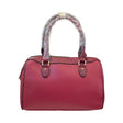 Faux Leather Duffle Handbag Glagil