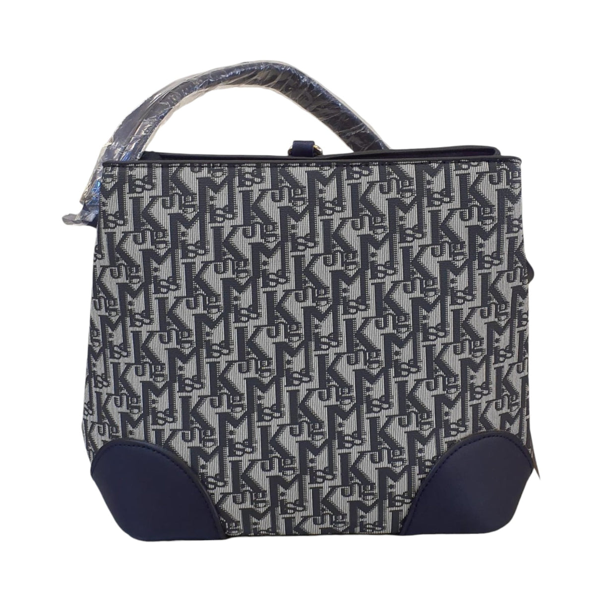 Navy Monogram Tote Bag Glagil