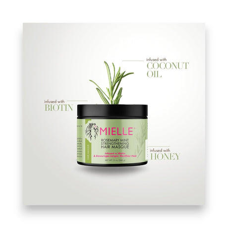 Mielle Rosemary Mint Strengthening Hair Masque, 340g Glagil