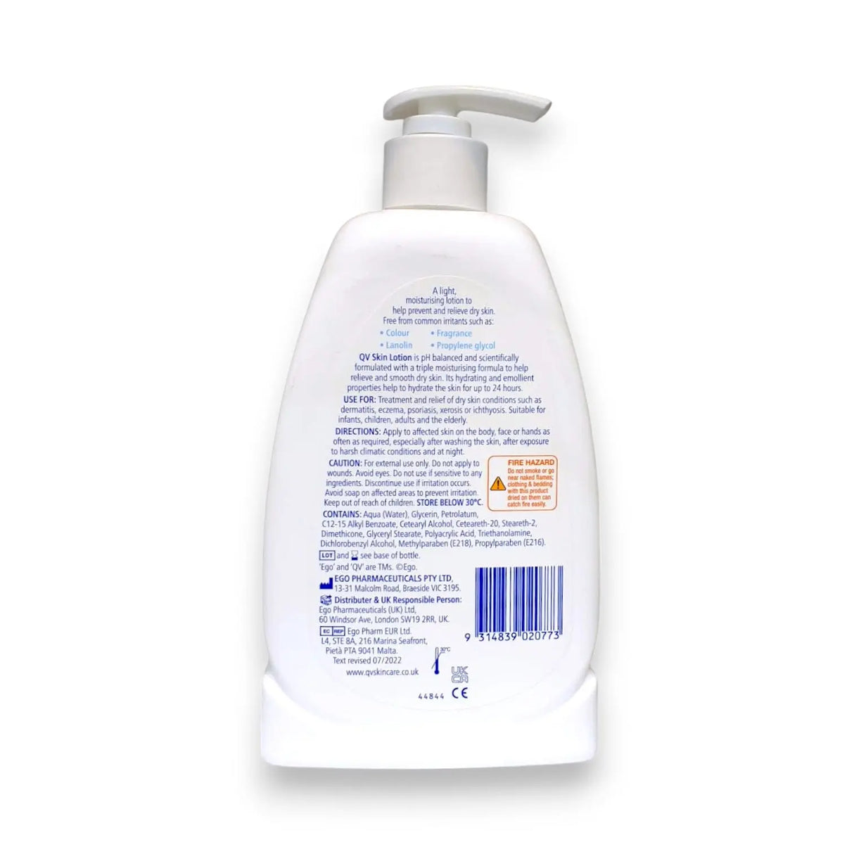 QV Skin Lotion for Sensitive Skin 500ml Glagil