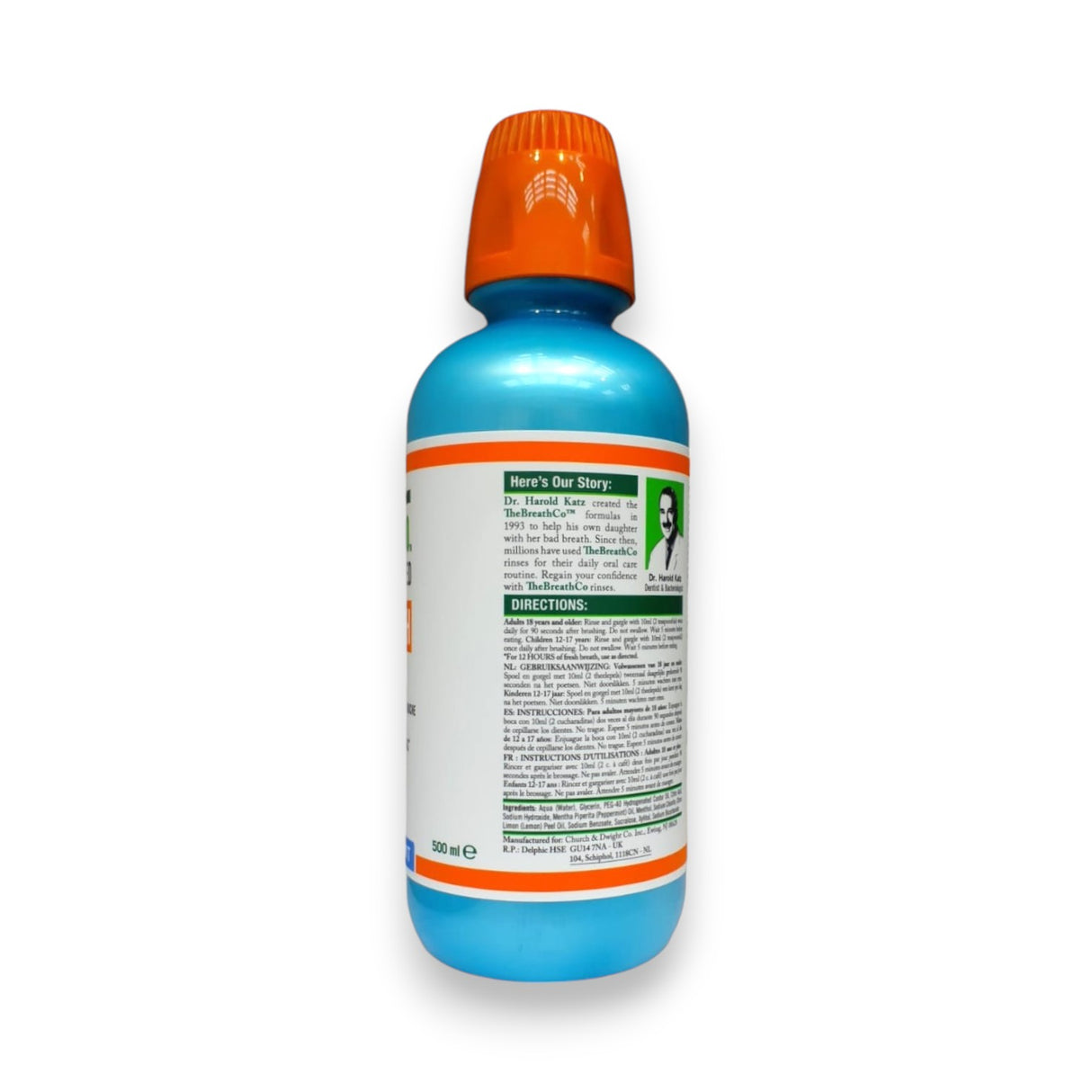 The Breath Co Fresh Breath Oral Rinse 500ml Glagil