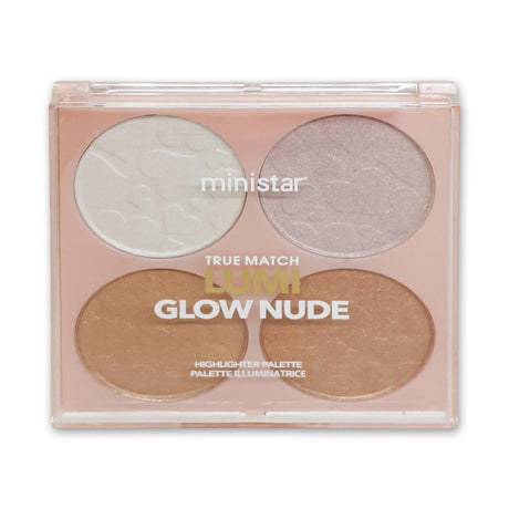 Ministar True Match Lumi Glow Nude Highlighter Palette Glagil