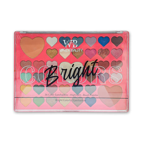 Warda Beauty 36 Color Eyeshadow Highlight and Blush Palette Glagil