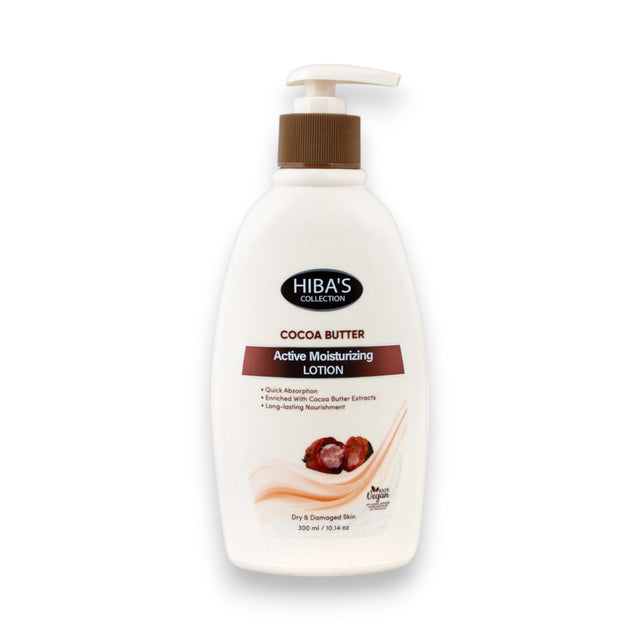 Cocoa Butter Active Moisturizing Lotion Hiba's Collection 300ml Glagil