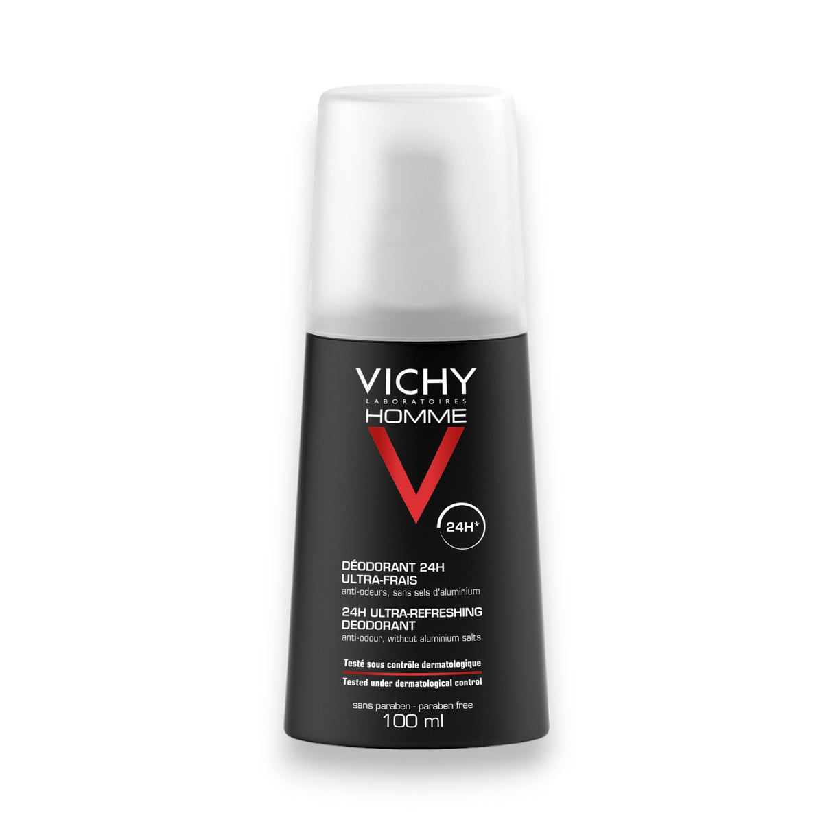 Vichy Homme V 24H Ultra-Fresh Deodorant 100ml Glagil