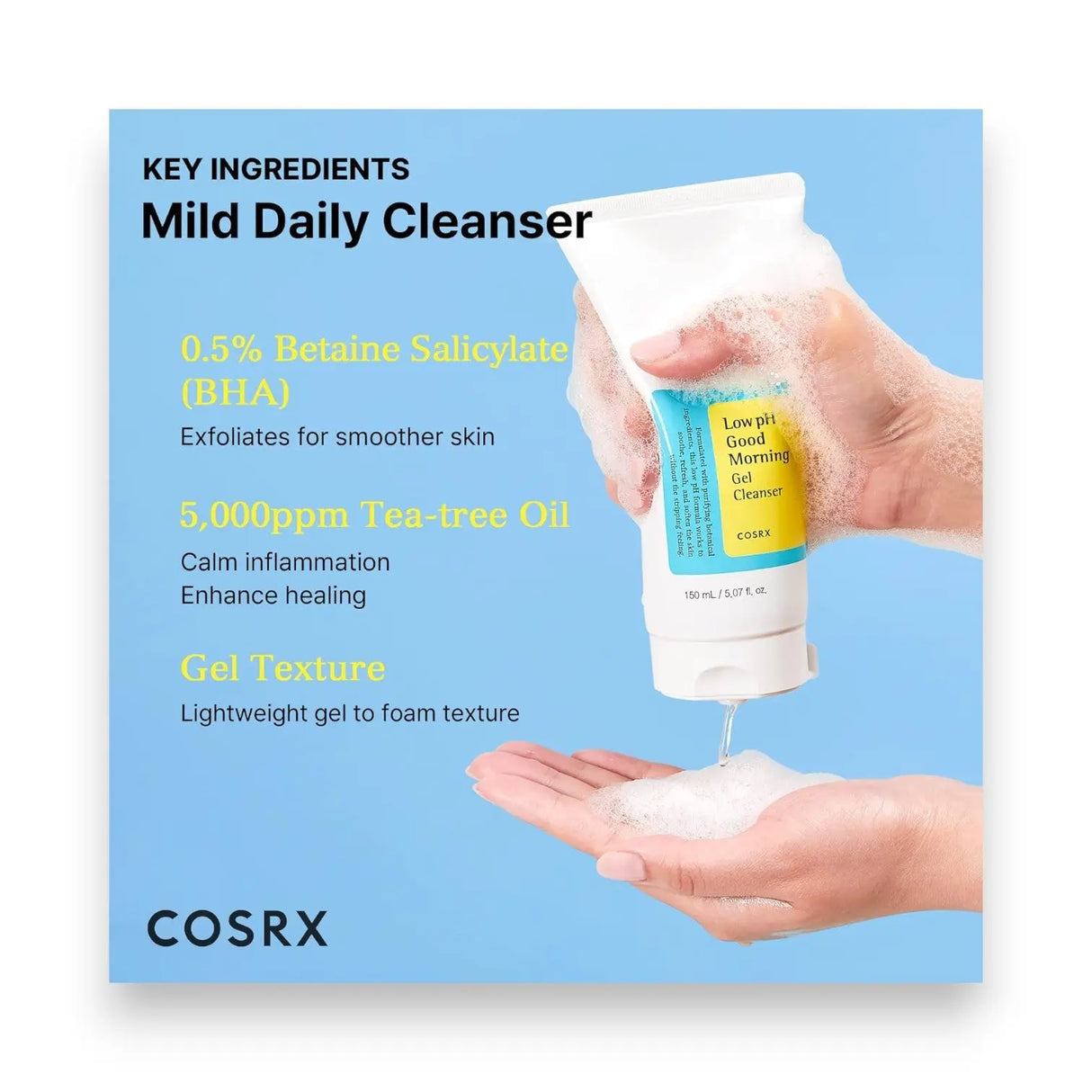 Low Ph Good Morning Gel Cleanser Cosrx 150ml - Glagil