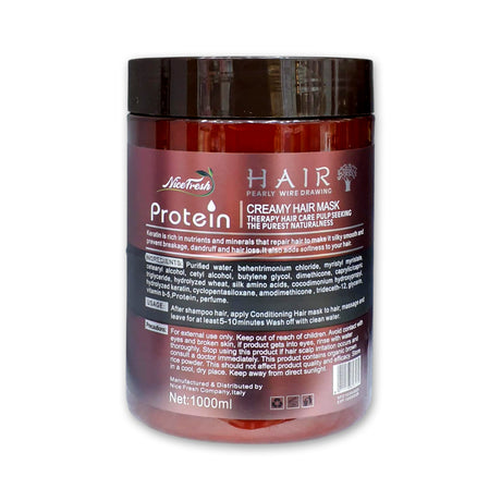 Nicefresh Brazilian Protein Hair Mask Plus Treatment 1000ml Glagil