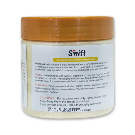 Swift Lemon Extract Scrub For Face and Body 500ml Glagil