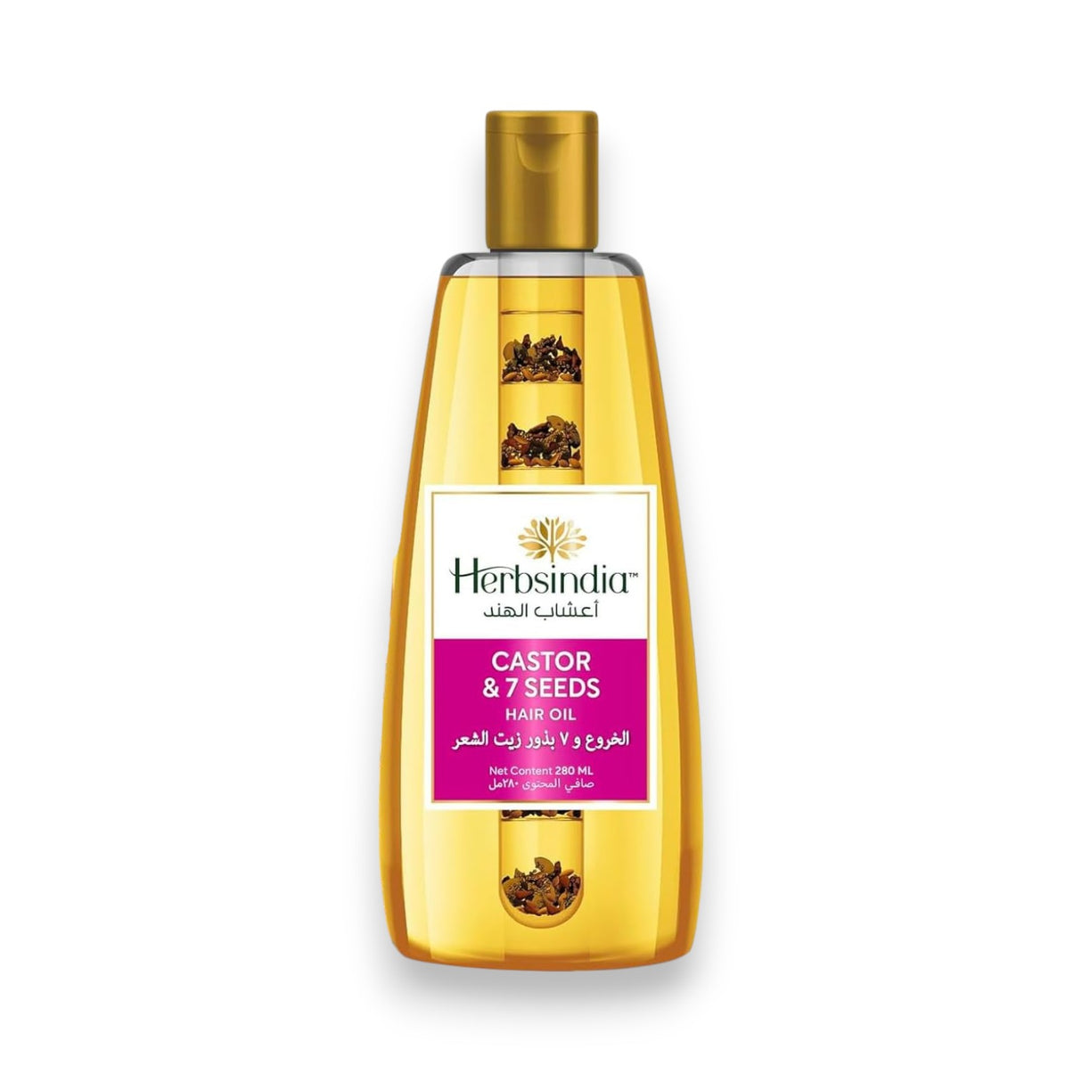 Herbsindia Castor and 7 Seeds Hair Oil 280ml Glagil