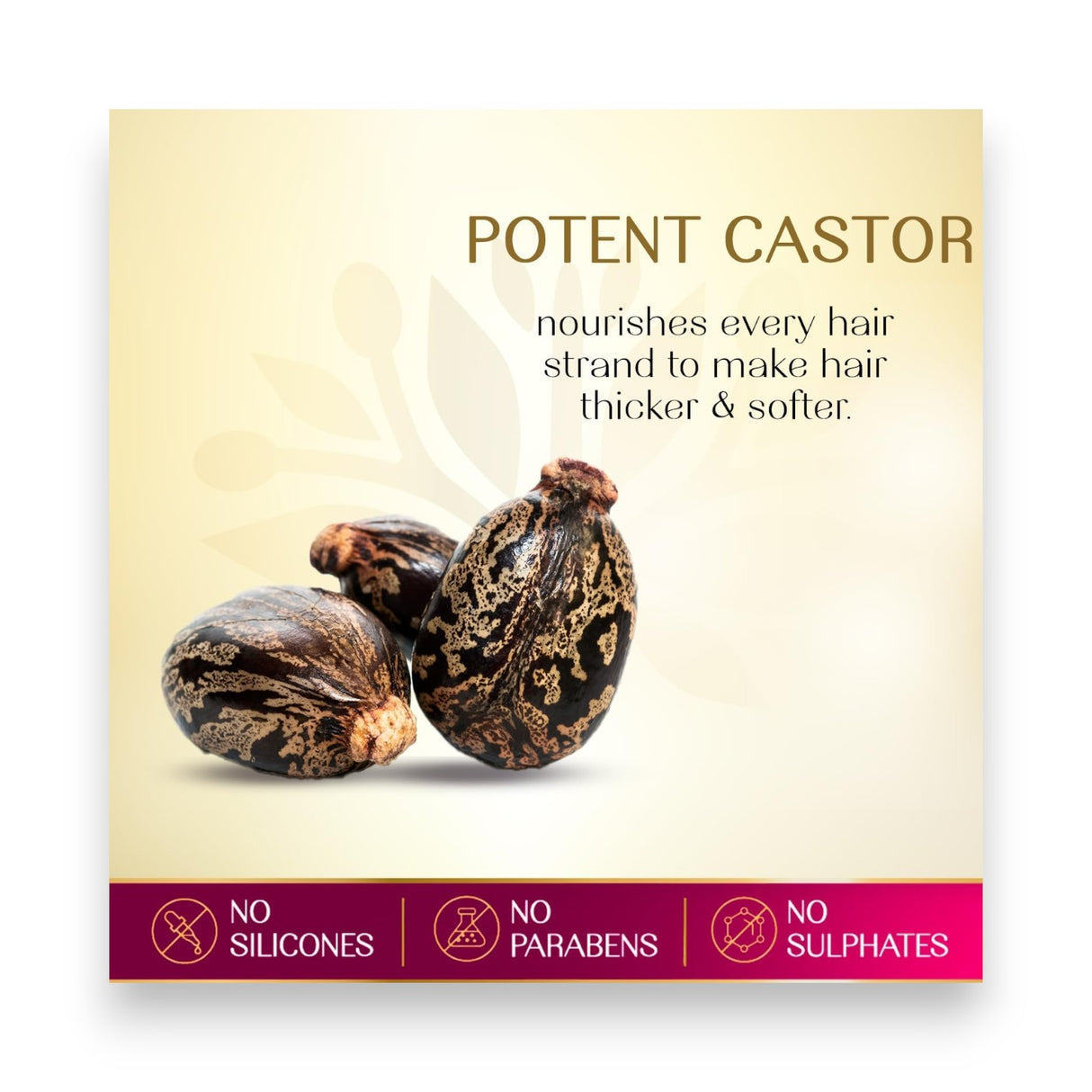 Herbsindia Castor and 7 Seeds Hair Oil 280ml Glagil