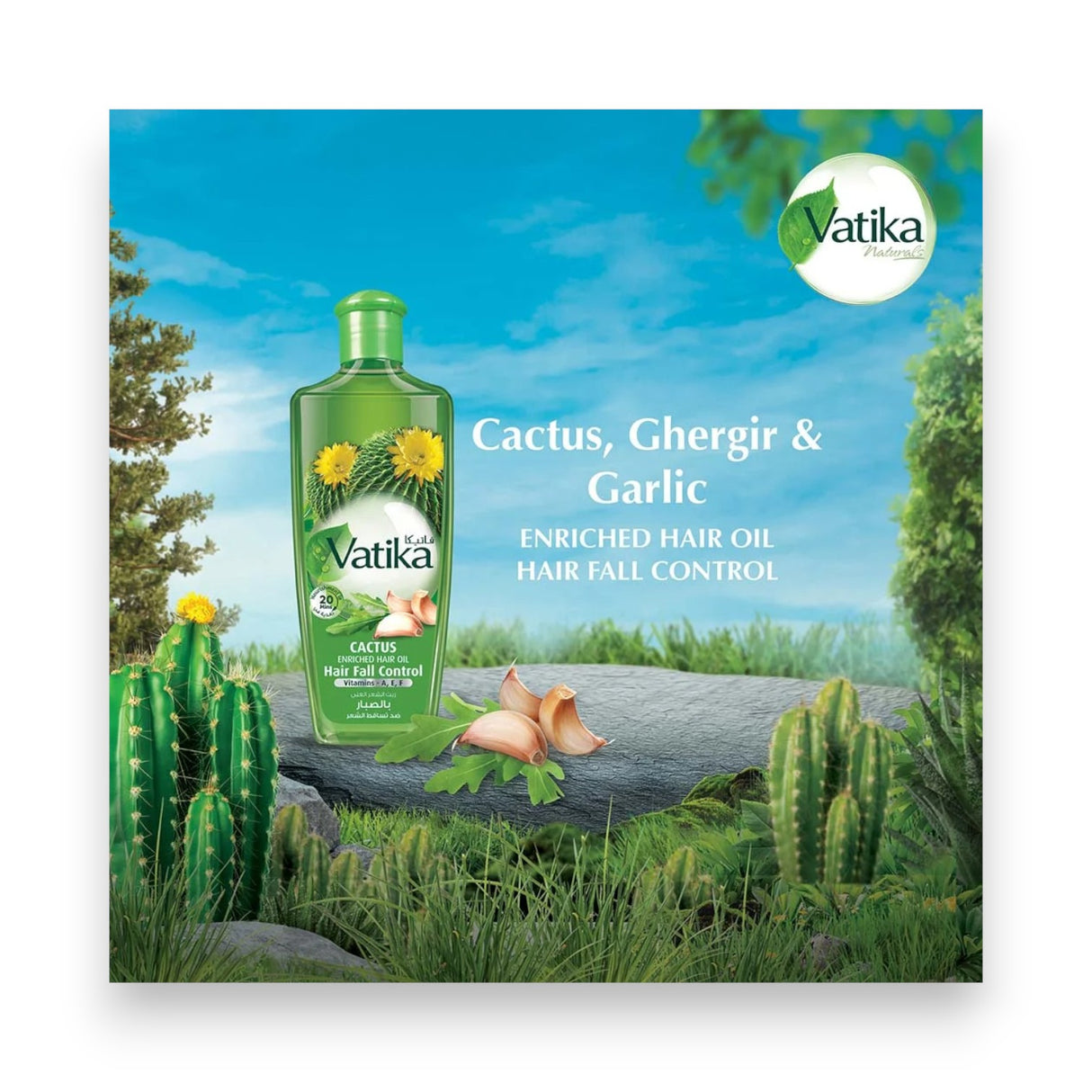 Vatika Cactus Enriched Hair Oil 300ml Glagil