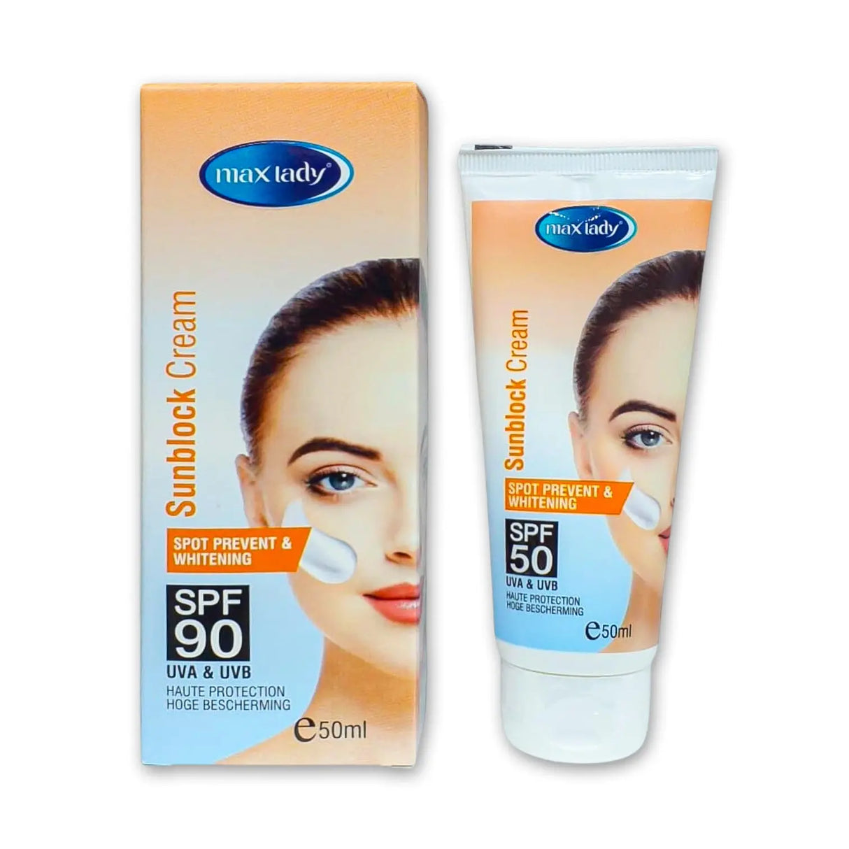 Max Lady Sunblock Cream SPF50 - 50ml Glagil