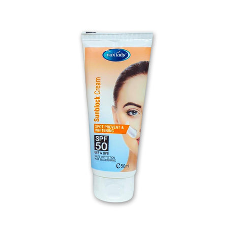 Max Lady Sunblock Cream SPF50 - 50ml Glagil