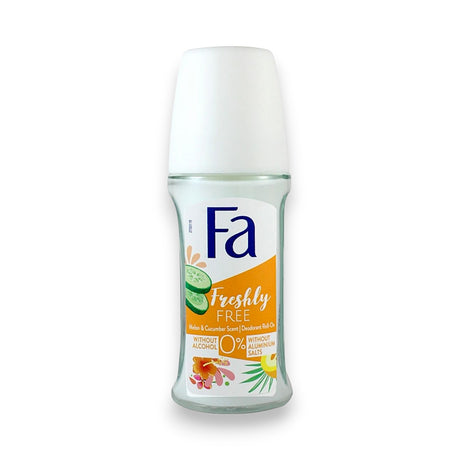 Fa Freshly Free Melon & Cucumber Deodorant Roll-on 50ml Glagil