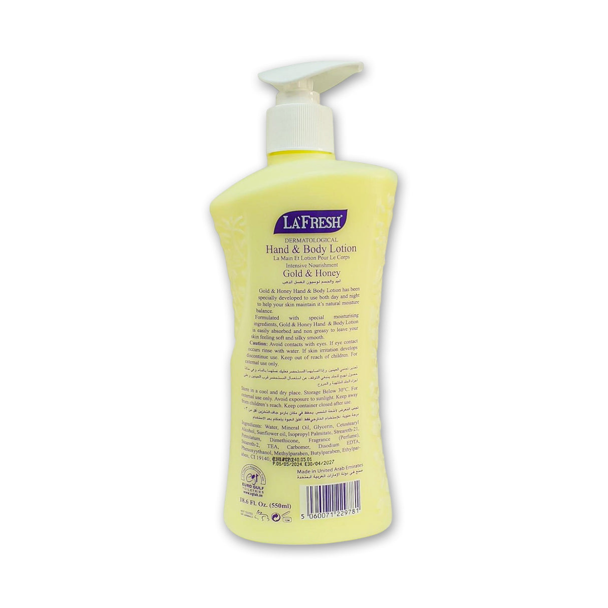 La Fresh Hand and Body Lotion 550ml Glagil