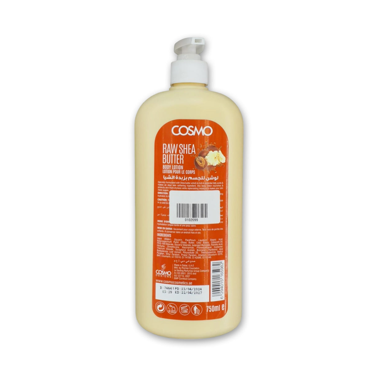 Cosmo Papaya Body Lotion 750ml Glagil