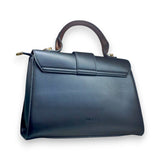 Textured Leather Detachable Strap Hand Bag Glagil