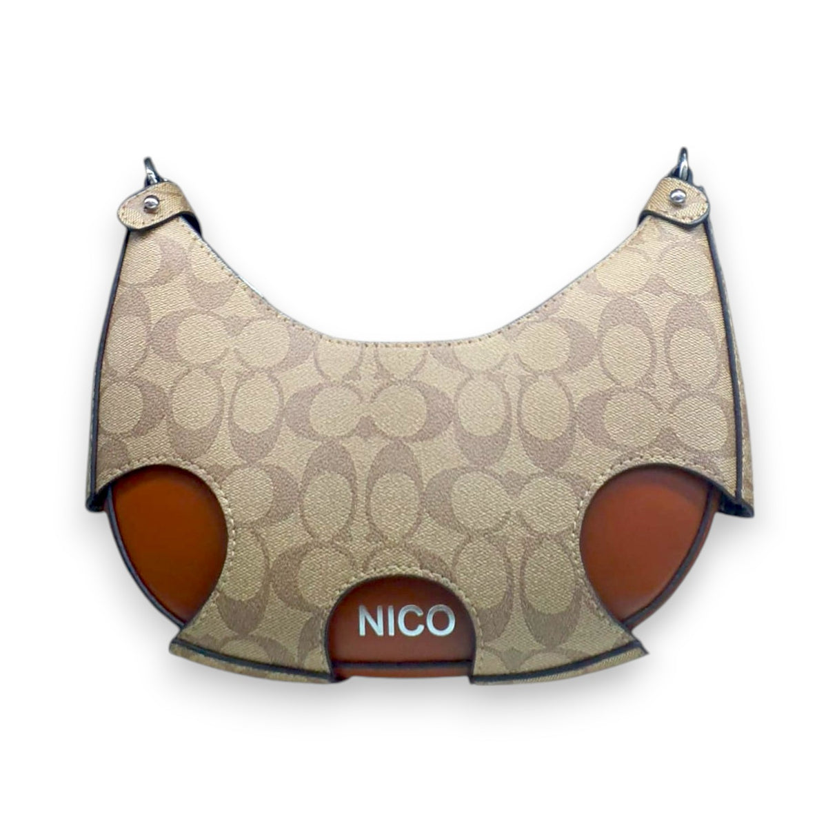 Nico Half Moon Leather Hand and Shoulder Bag Glagil