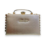 Nice Style  Metallic Clutch Purse with Rhinestones Glagil