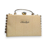 Nice Style  Metallic Clutch Purse with Rhinestones Glagil