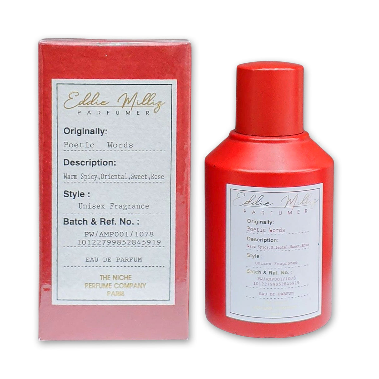 Eddie Milliy Poetic Words Parfum 100ml Glagil